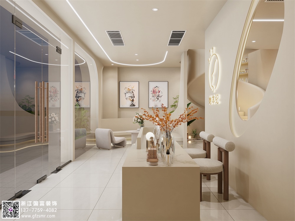 宅寂風(fēng)美容院裝修設計要點(diǎn)介紹？